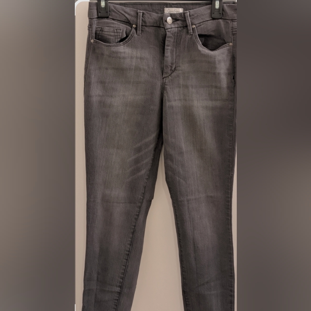 Kiss Me Skinny Jeans - Greyish Black Wash -